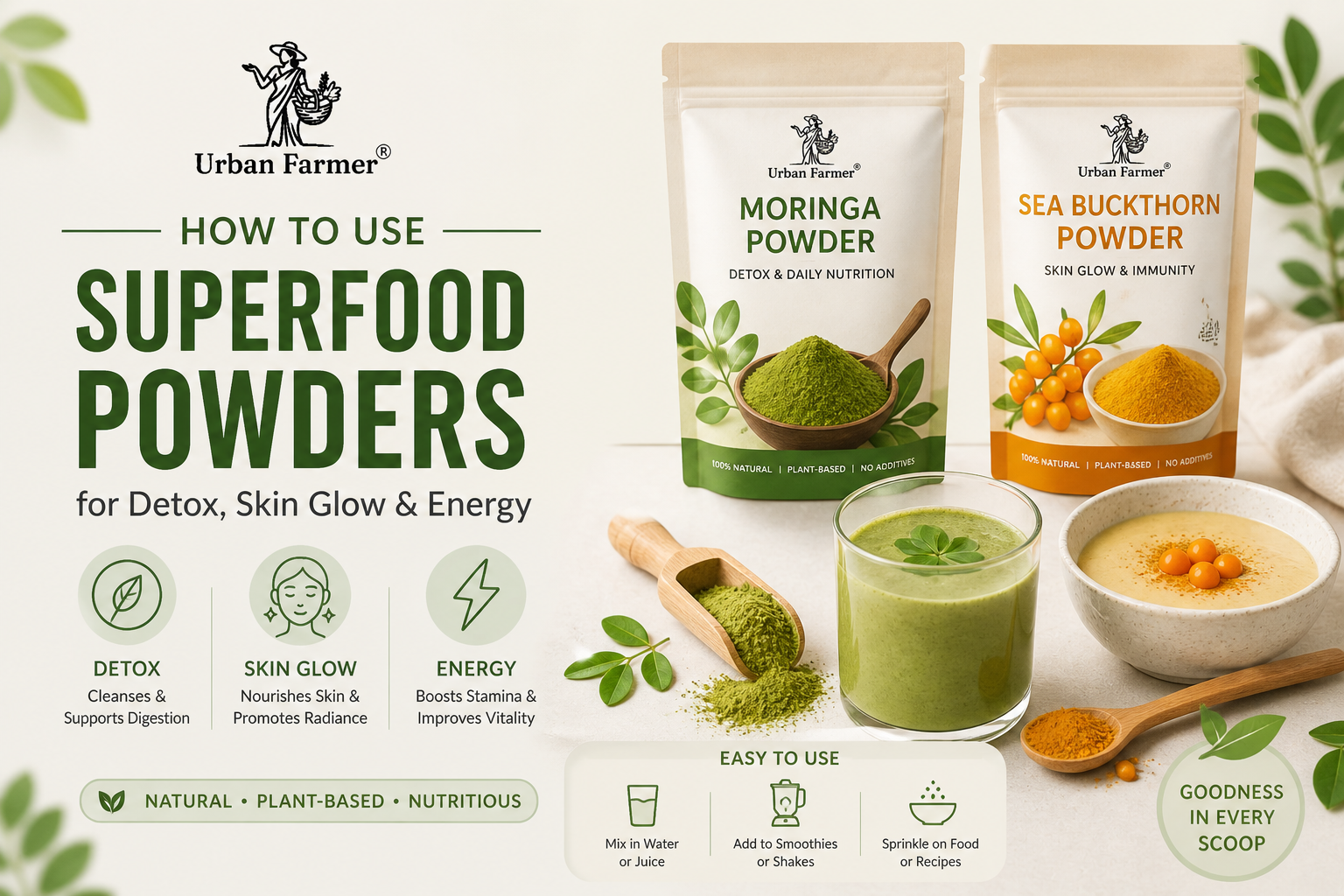 How to Use Superfood Powders for Detox, Skin Glow & Energy