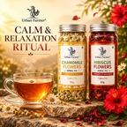 Calm & Relaxation Ritual | Chamomile & Hibiscus Herbal Tea Bundle