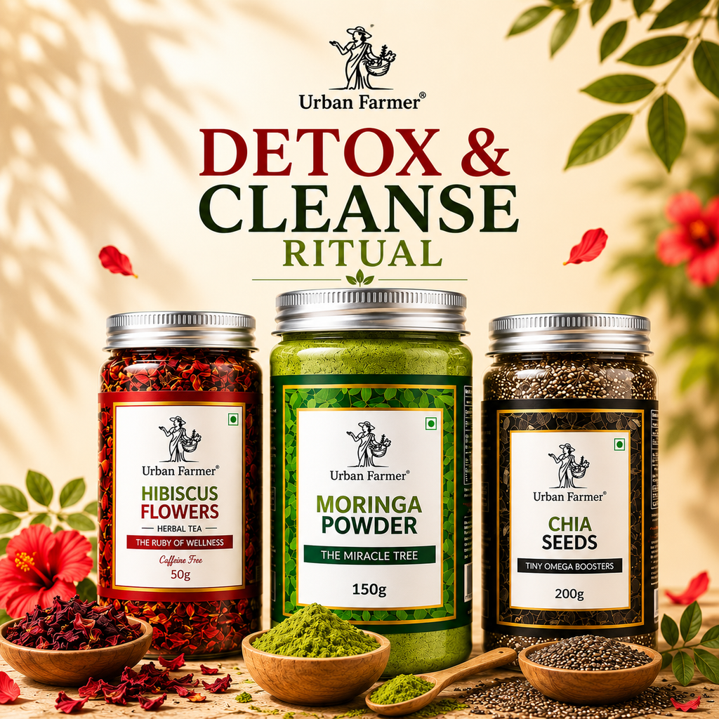 Detox & Cleanse Ritual | Hibiscus, Moringa & Chia Wellness Bundle