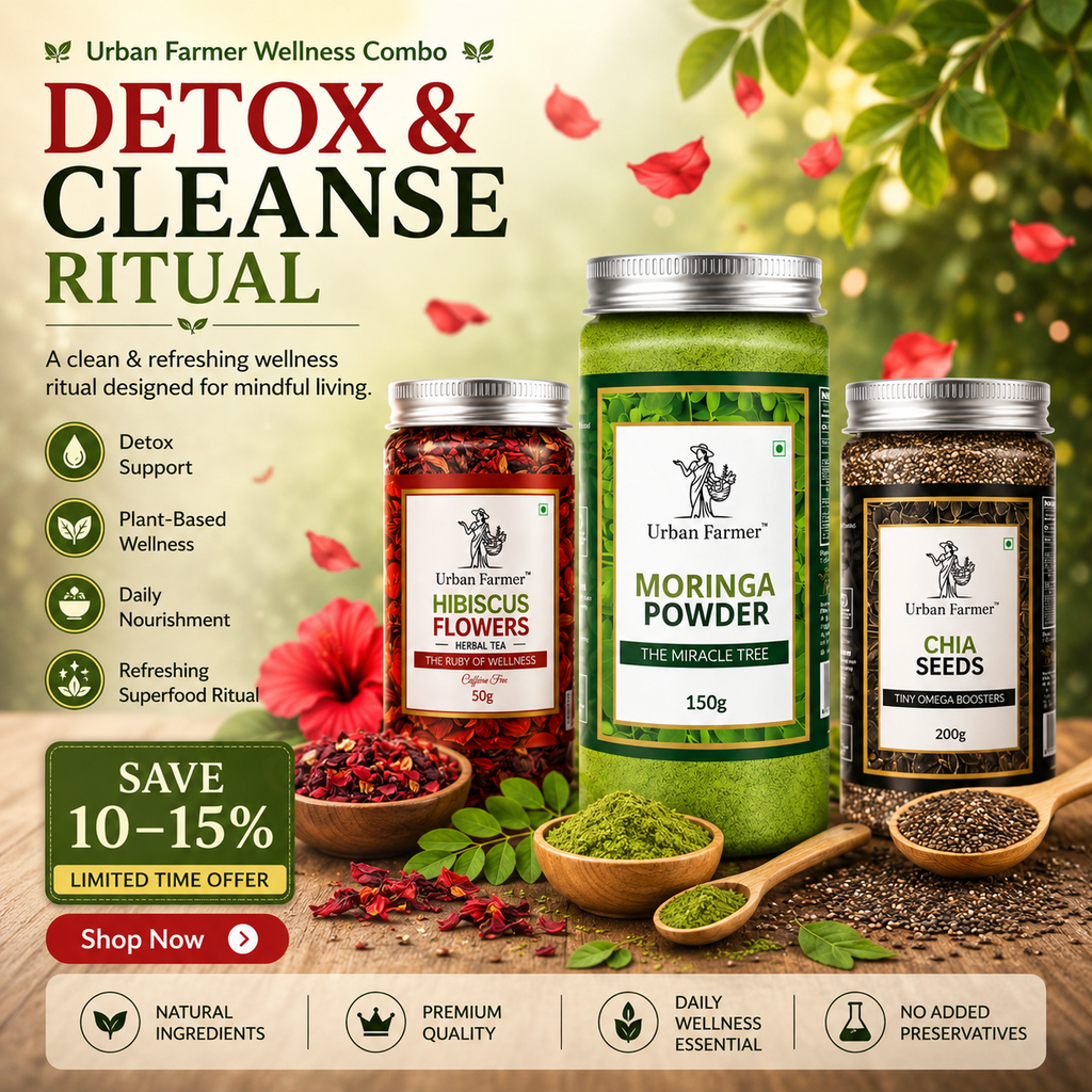 Detox & Cleanse Ritual | Hibiscus, Moringa & Chia Wellness Bundle