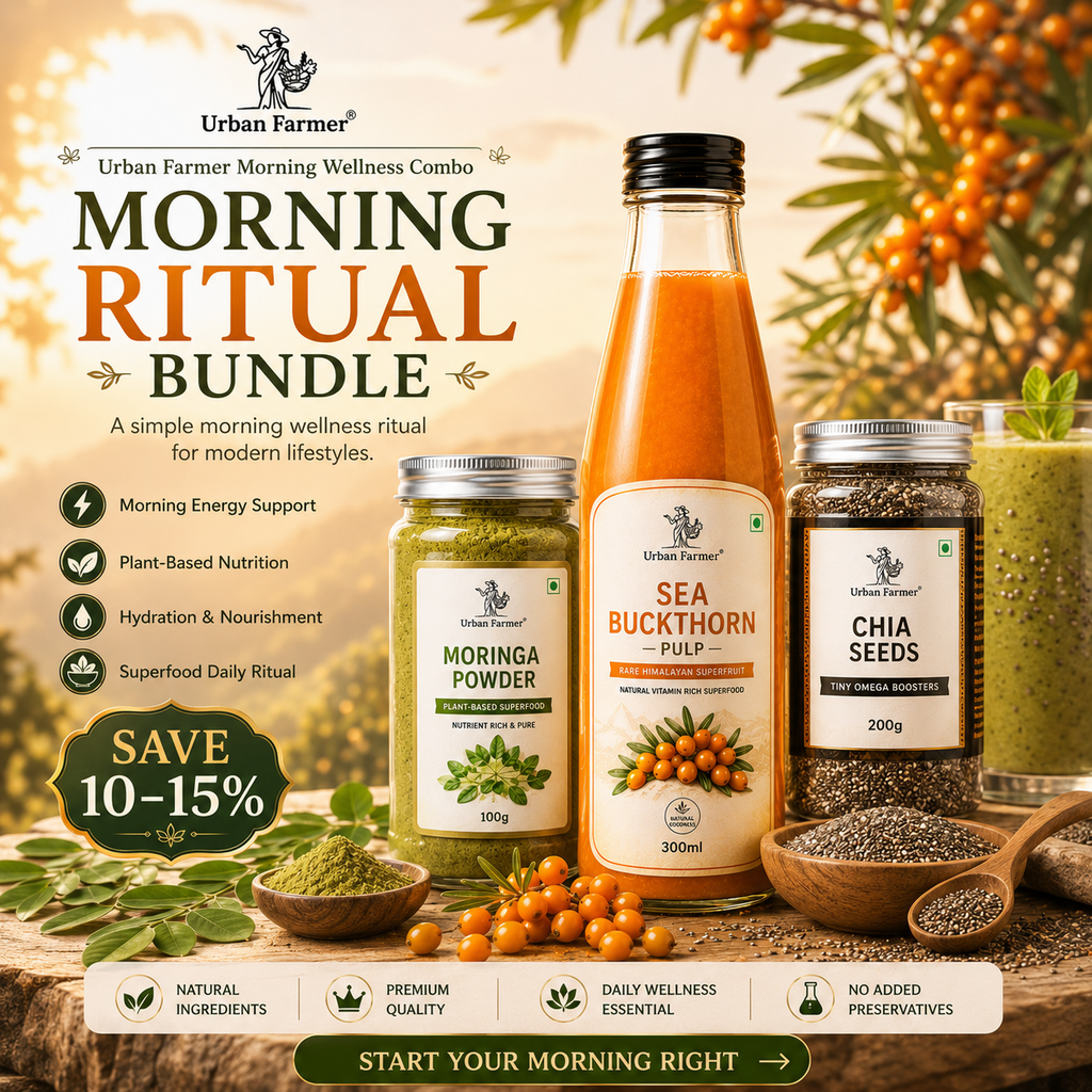 Morning Ritual Bundle | Moringa, Chia & Sea Buckthorn Fruit Pulp