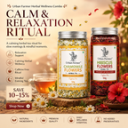 Calm & Relaxation Ritual | Chamomile & Hibiscus Herbal Tea Bundle