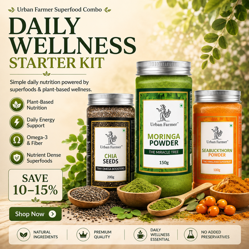 Daily Wellness Starter Kit | Moringa, Chia & Sea Buckthorn Superfood Bundle