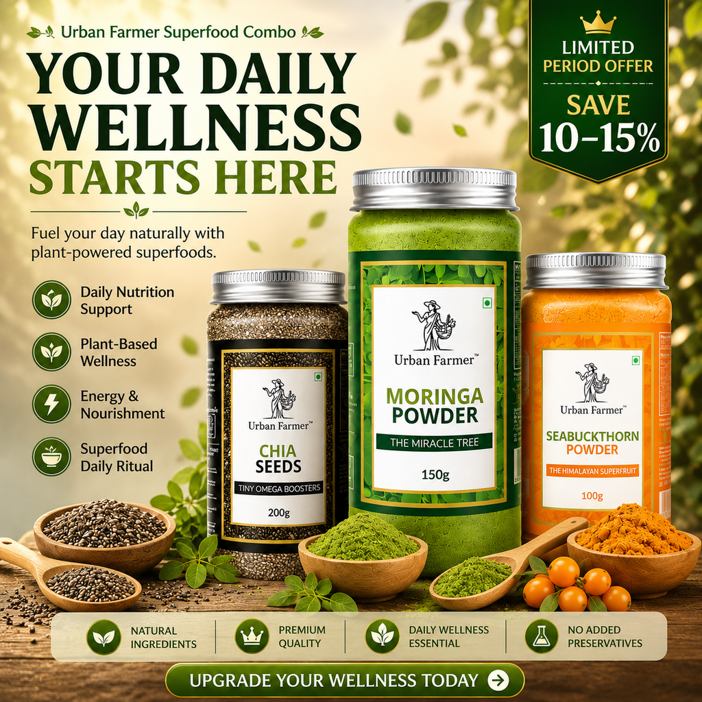 Daily Wellness Starter Kit | Moringa, Chia & Sea Buckthorn Superfood Bundle