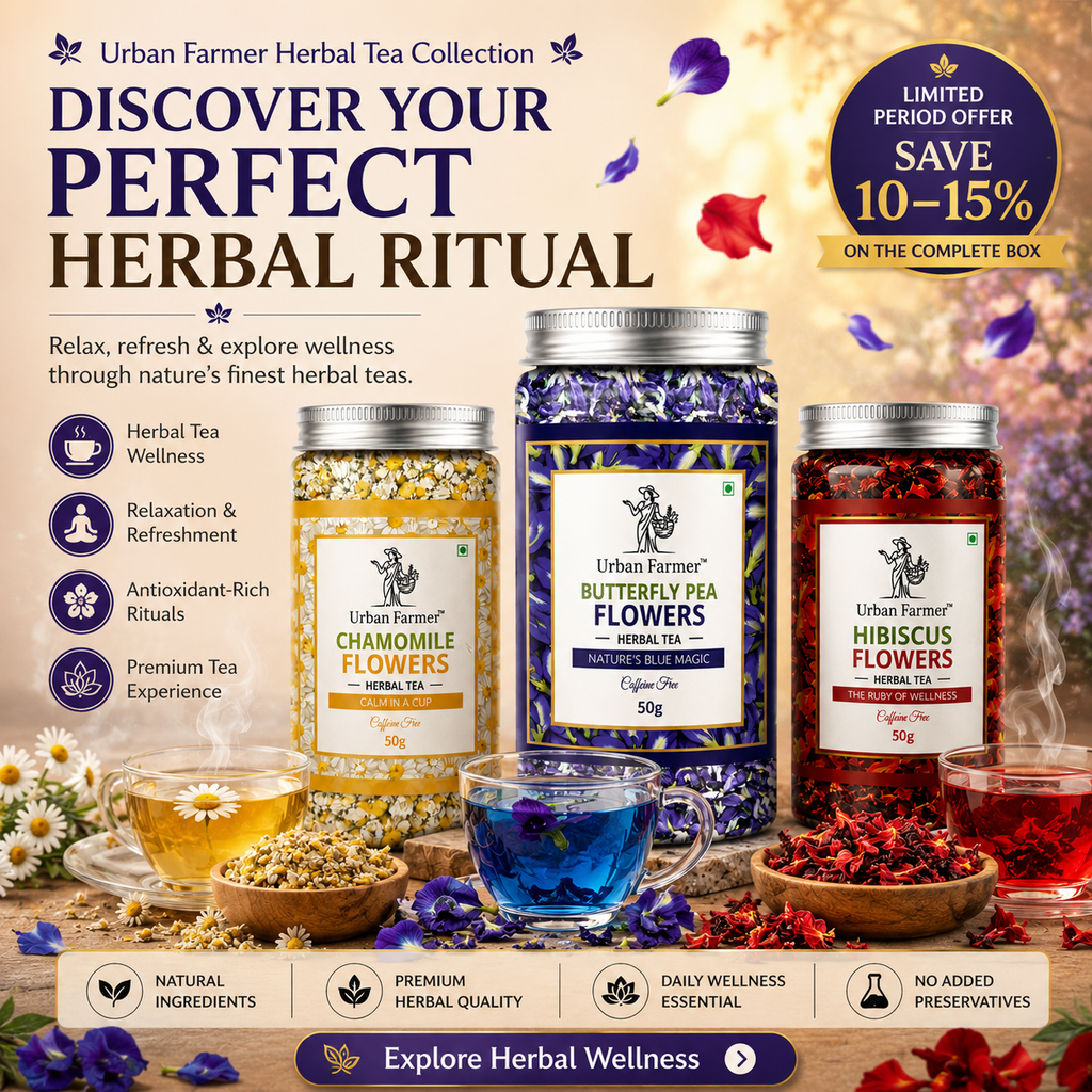 Herbal Tea Discovery Box | Butterfly Pea, Chamomile & Hibiscus Flowers