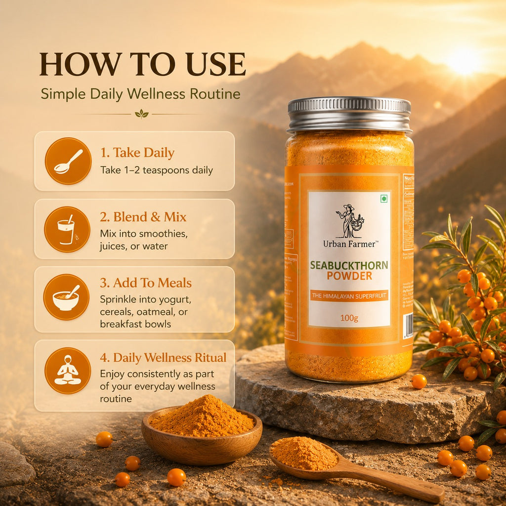 Premium Sea Buckthorn Powder | Himalayan Superfruit Rich in Natural Nutrients